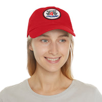 Racers 4 Trump Dad Hat with Leather Patch