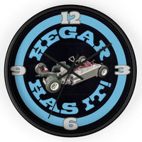 Vintage Karting "Hager Has It" Wall Clock