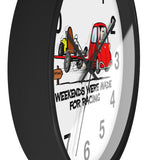 Vintage Karting "Weekends were made for racing" Wall Clock