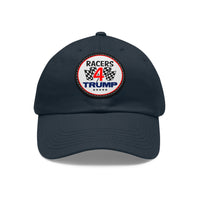 Racers 4 Trump Dad Hat with Leather Patch