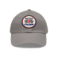 Racers 4 Trump Dad Hat with Leather Patch