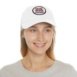 Racers 4 Trump Dad Hat with Leather Patch