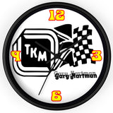 Vintage Karting Gary Hartman TKM Race Engines Wall Clock