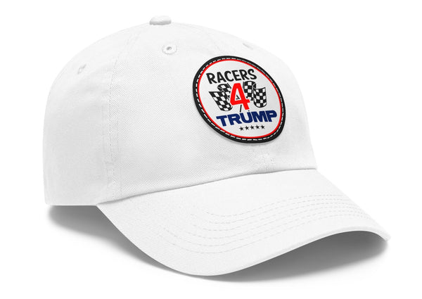 Racers 4 Trump Dad Hat with Leather Patch