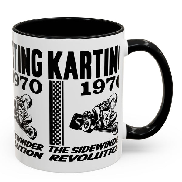 Coffee Mug - Vintage Karting 1970 Sidewinder Revolution Design