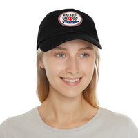 Racers 4 Trump Dad Hat with Leather Patch