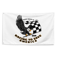 Racing to Save America '24 Eagle Team MAGA Flag