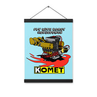 Vintage Karting Fly with Komet Horsepower Poster with hangers