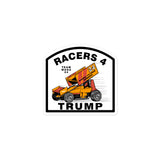 Racers 4 Trump Team MAGA 24 Dirt Sprint Car Bubble-free stickers