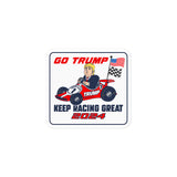 Trump Race Car #1 "Go Trump" Bubble-free stickers