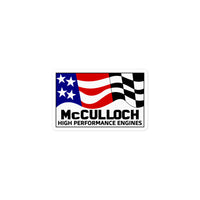 Vintage Karting McCulloch "High Performance Engines" Kart Racing Engines Bubble-free stickers