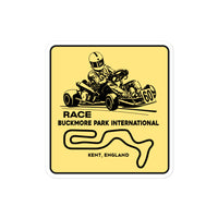 Vintage Karting Race Buckmore Park Kent England Bubble-free Stickers