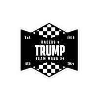 Racers 4 Trump Team MAGA 24 Bubble-free stickers