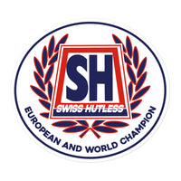 Swiss Hutless Karting Champion Unisex Bubble-free Stickers