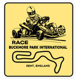 Vintage Karting Race Buckmore Park Kent England Bubble-free Stickers