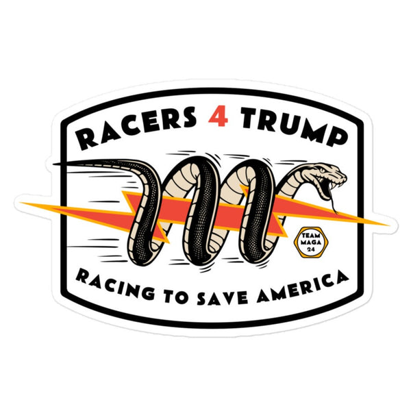 Racing to Save America Snake Team MAGA '24 Bubble-free stickers