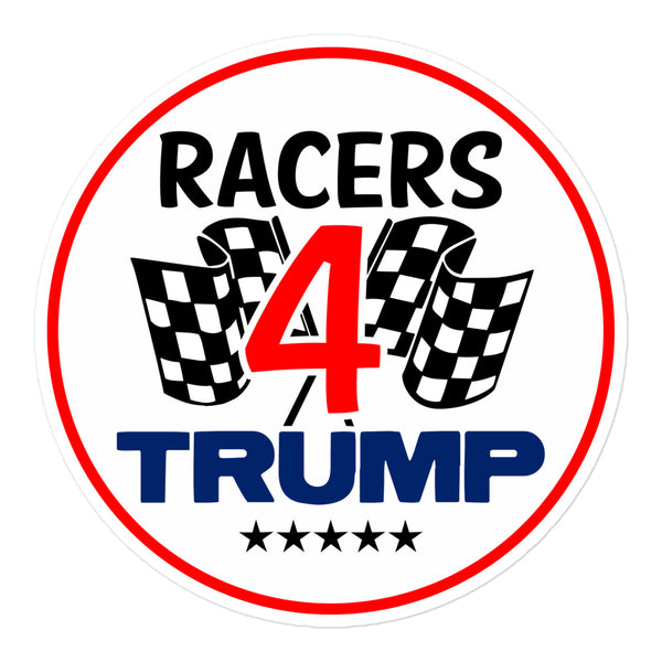 Racers 4 Trump Bubble-free stickers