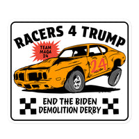 Racers 4 Trump Team MAGA 24 "End the Biden Demo Derby" Bubble-free stickers