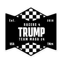 Racers 4 Trump Team MAGA 24 Bubble-free stickers