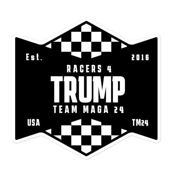 Racers 4 Trump Team MAGA 24 Bubble-free stickers