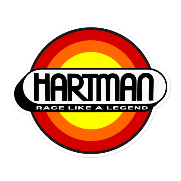 Vintage Karting Hartman "Race Like a Legend" vintage Simpson colors Bubble-free stickers