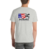 Vintage Karting McCulloch "American Super Engines" Front "High Performance Engines" Back Unisex T-shirt