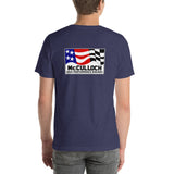 Vintage Karting McCulloch "American Super Engines" Front "High Performance Engines" Back Unisex T-shirt