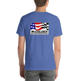 Vintage Karting McCulloch "American Super Engines" Front "High Performance Engines" Back Unisex T-shirt