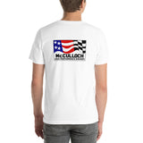 Vintage Karting McCulloch "American Super Engines" Front "High Performance Engines" Back Unisex T-shirt