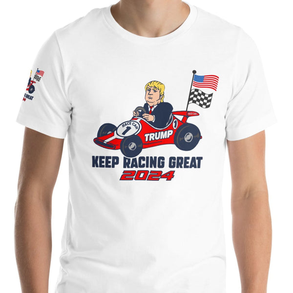 Trump Inspired Keep Racing Great 2024 Premium Short-Sleeve Unisex T-Shirt