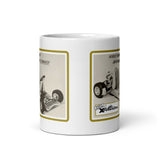 Vintage Karting Jim Rathman's Xterminator World Champion White glossy mug