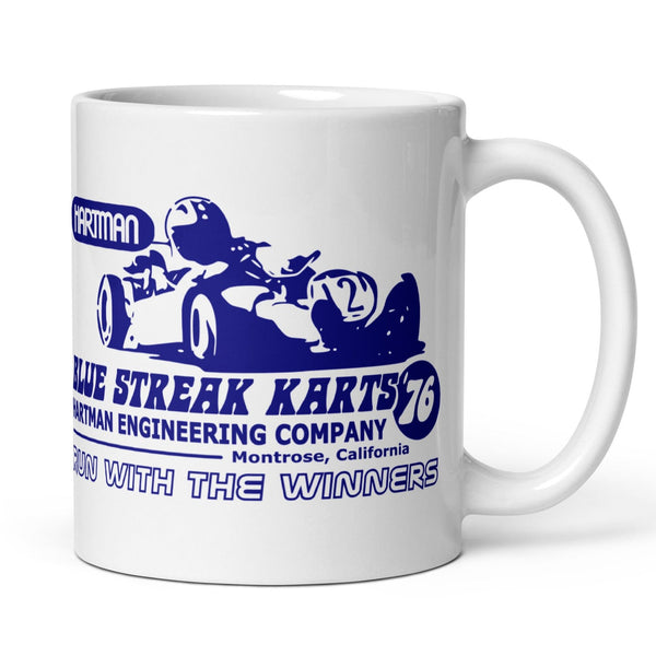 Vintage Karting Hartman Blue Streak Karts for '76 Mug