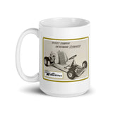 Vintage Karting Jim Rathman's Xterminator World Champion White glossy mug