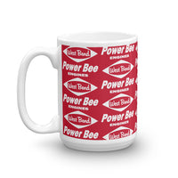 Vintage Karting West Bend Kart Racing Power Bee Engines Pattern Coffee Mug