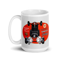 Vintage Karting Simplex Challenger with Twin Clinton E65 Race Engines Coffee Mug