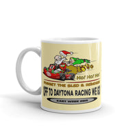 Speed Santa "Off to Daytona We Go" Kart Racing Coffee Mug