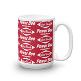 Vintage Karting West Bend Kart Racing Power Bee Engines Pattern Coffee Mug