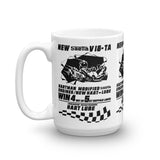 Vintage Kart Racing Hartman Engineering Seatta Kart Racing Engine Coffee Mug